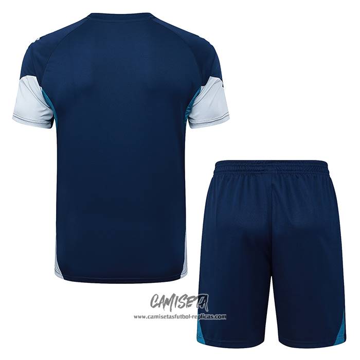 Chandal del Arsenal 2025-2026 Manga Corta Azul Gris - Pantalon Corto